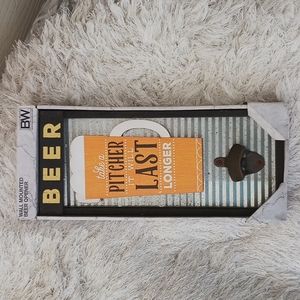 Boston Warehouse Wall Mounted Beer Opener. NWOT.